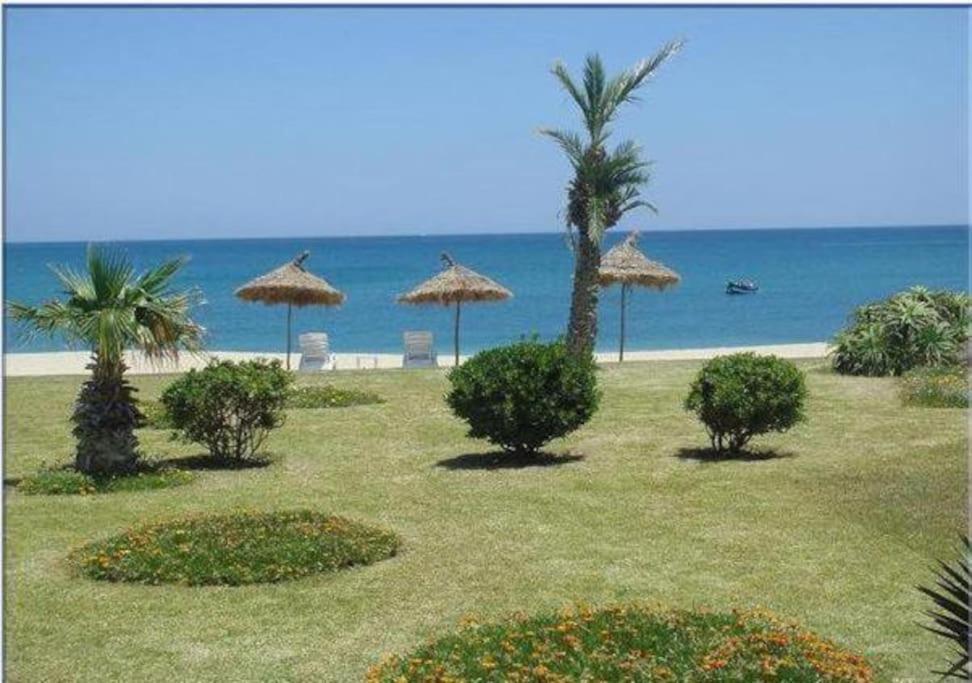 Ferienwohnung Bel Appart Refait A Neuf Sur Tamouda Bay Tetouan Fnideq Exterior foto